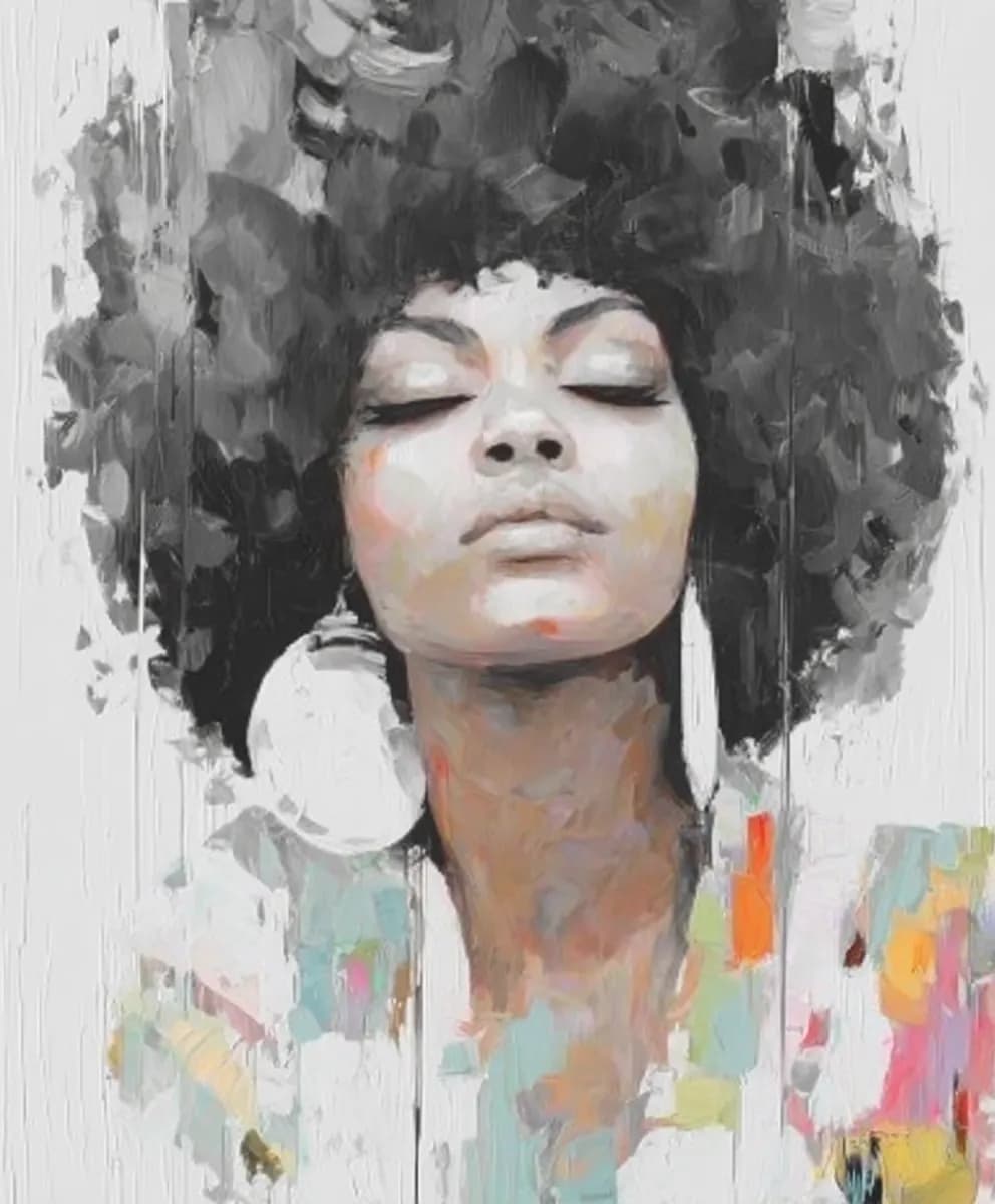 Embracing Radiance: A Celebration of Strength and Beauty in Every Brushstroke