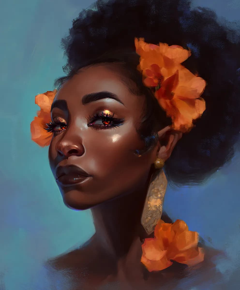 Radiant Elegance: A Portrait of Beauty and Expression in Bloom