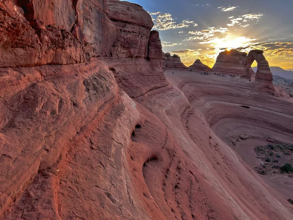 Desert Rock Arch Sunset