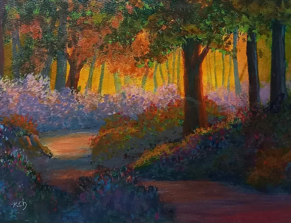 Woodland Path at Dusk