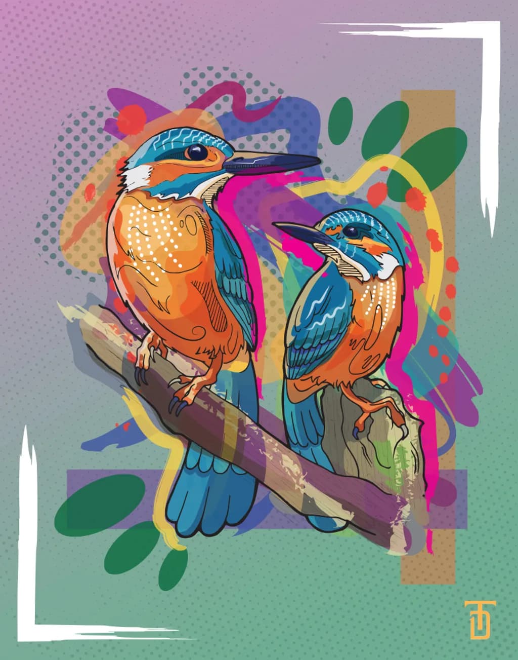 Colorful Kingfishers