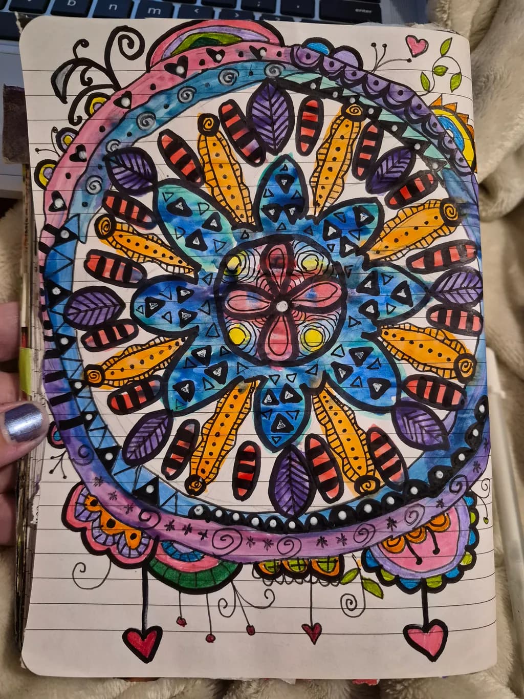 Floral Spiral Mandala
