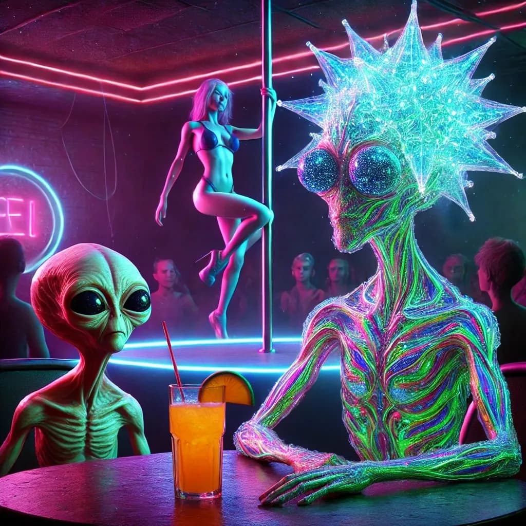 Neon Nightlife Encounter