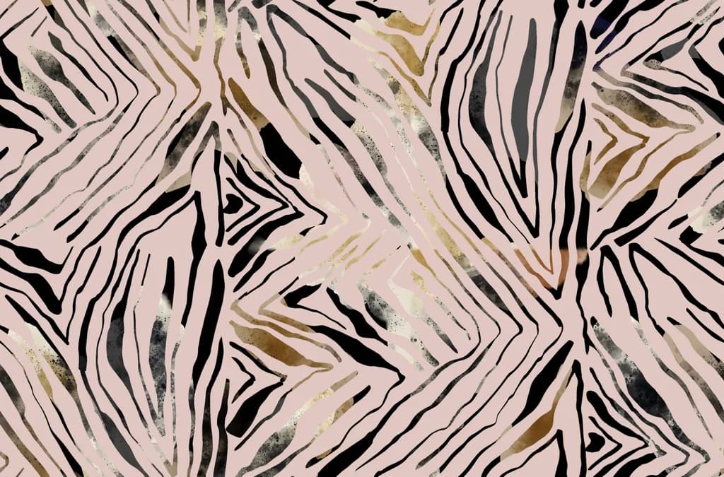 Zebra Stripes Gone Chic: A Playful Dance of Lines and Colors