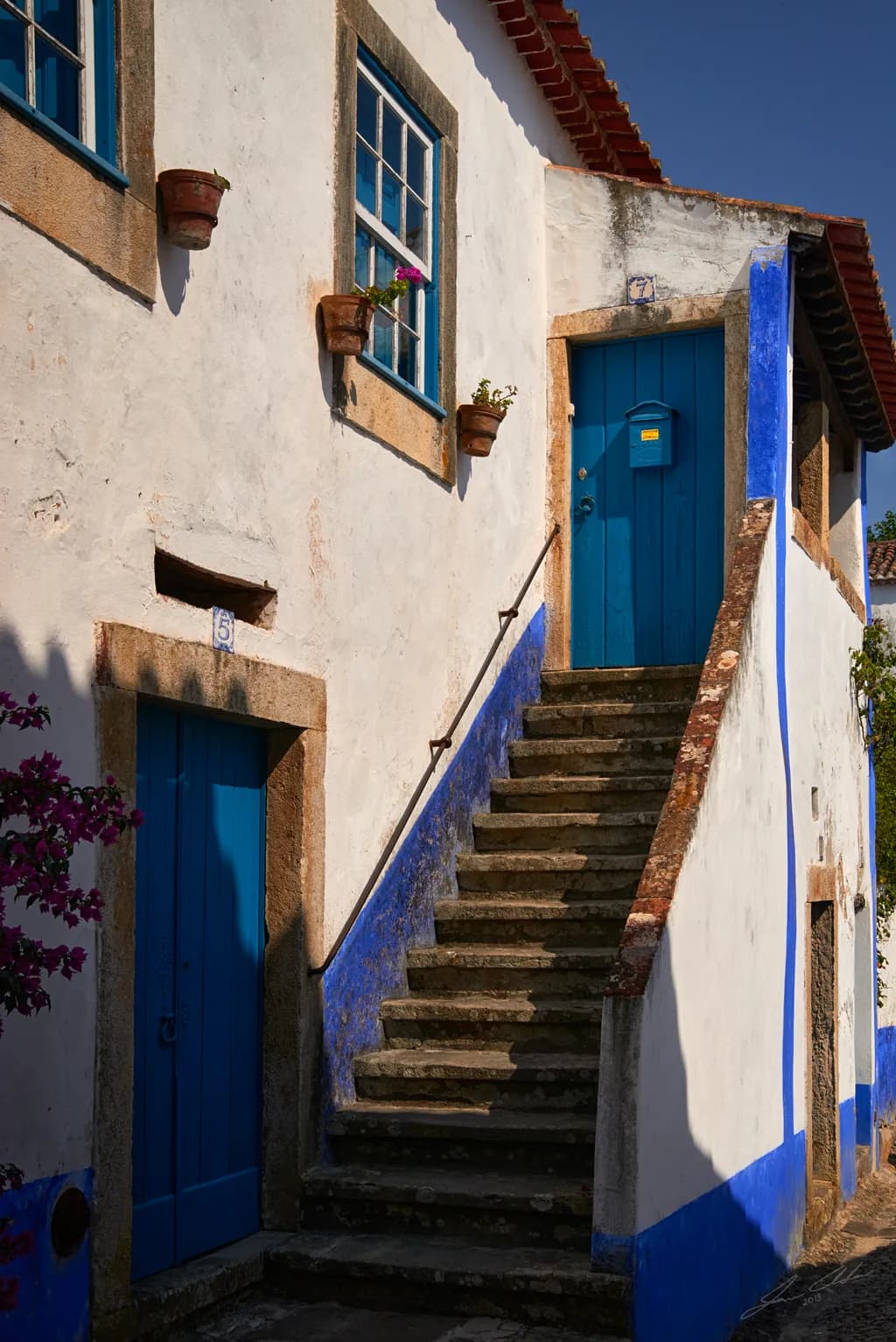 Blue Steps and Doors