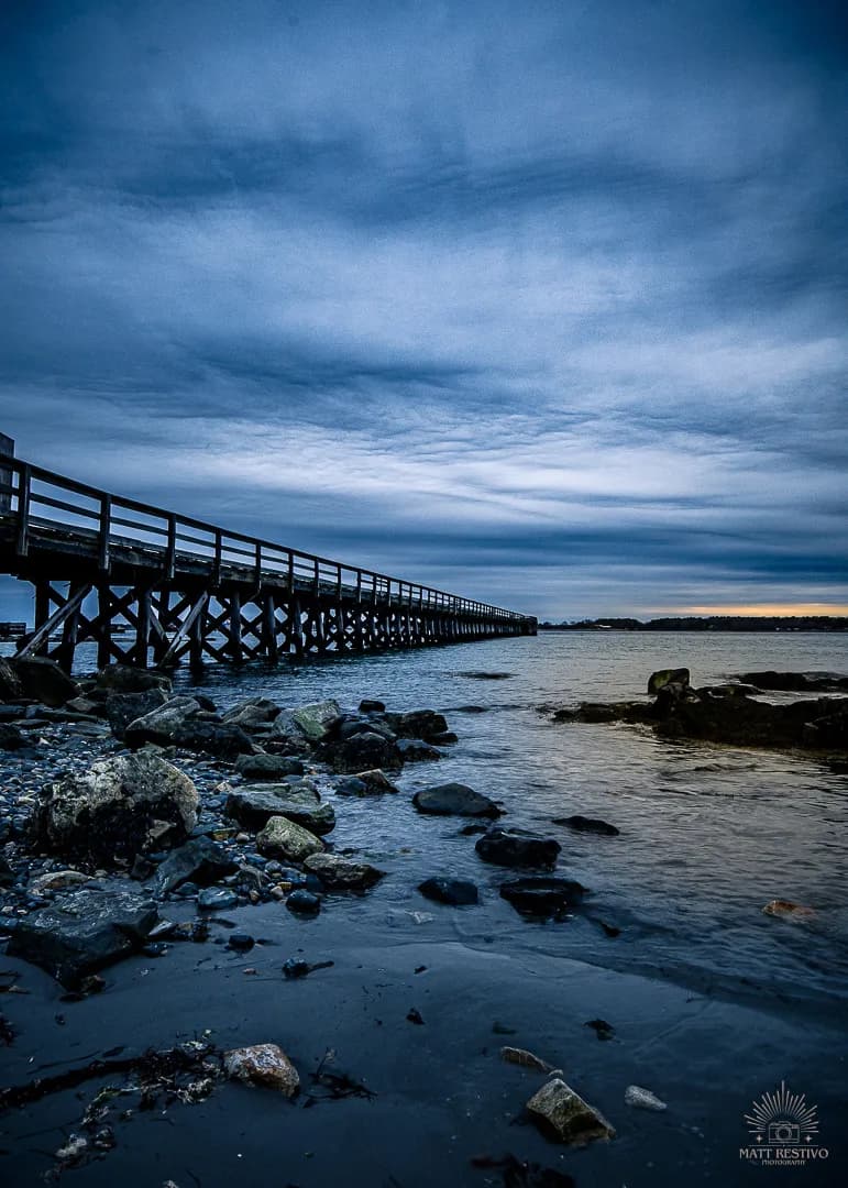 Whispers of Twilight: A Serene Pier at Dusk