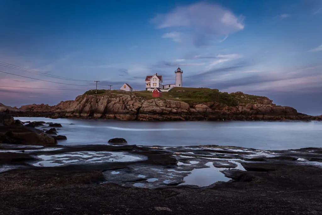Whispers of the Sea: A Serene Lighthouse at Dusk