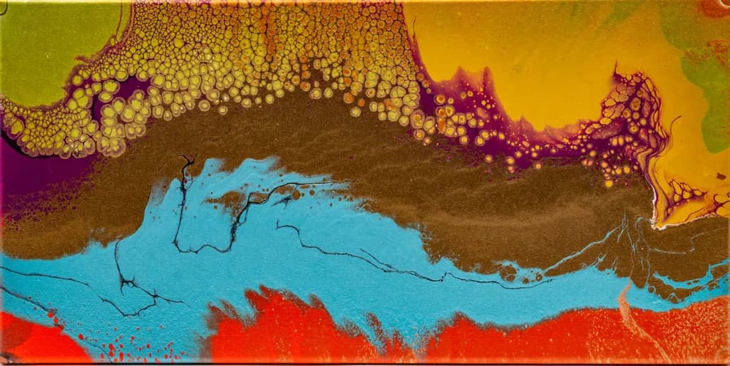 Vibrant Harmony: A Dance of Colors and Textures in Abstract Art