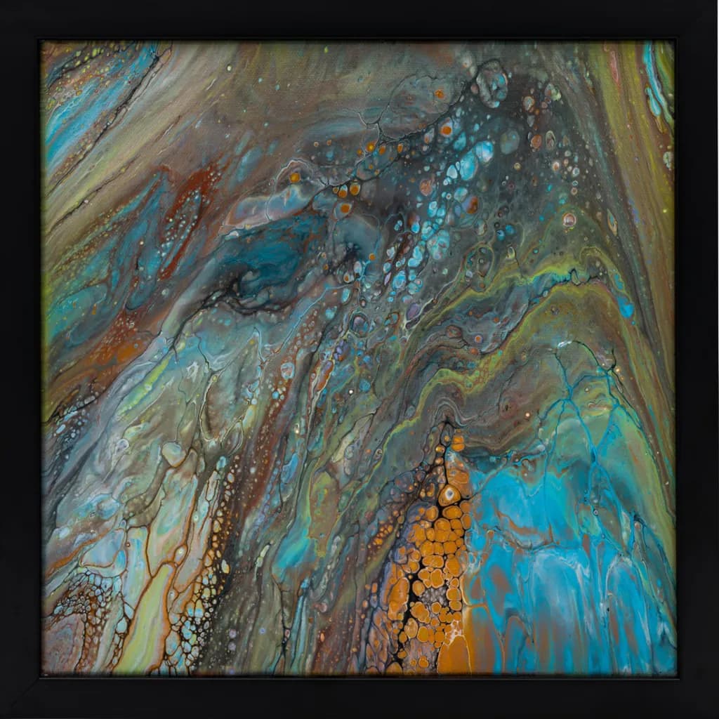 Whispers of the Ocean: A Fluid Dance of Color and Texture