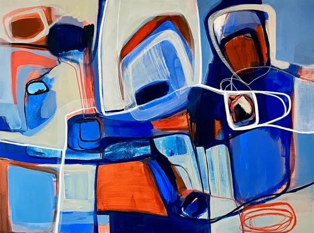 Journey Through Color: An Abstract Exploration of Connection and Emotion