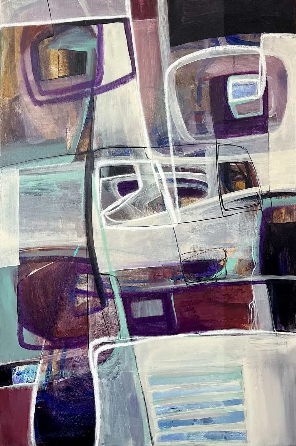 Journey Through Color: An Abstract Exploration of Connection and Emotion