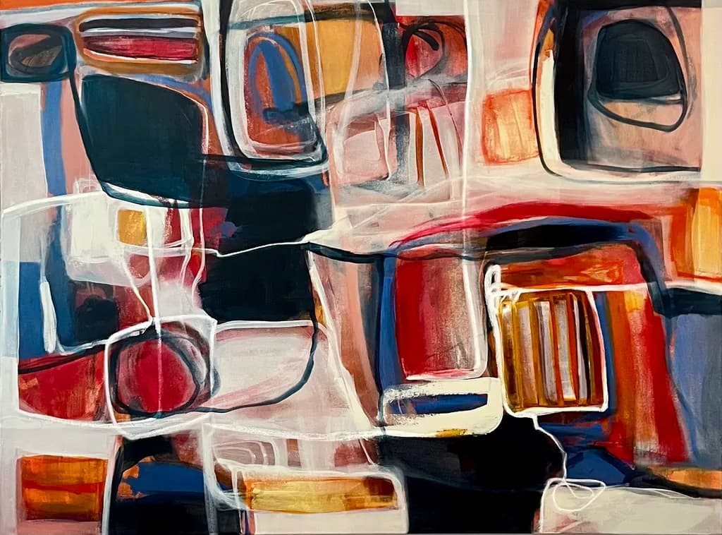 Colorful Journeys: An Abstract Exploration of Connection and Emotion