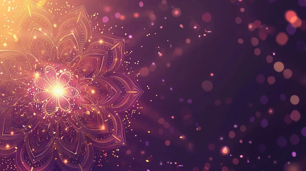 Radiant Mandala: A Dance of Light and Color in Cosmic Harmony