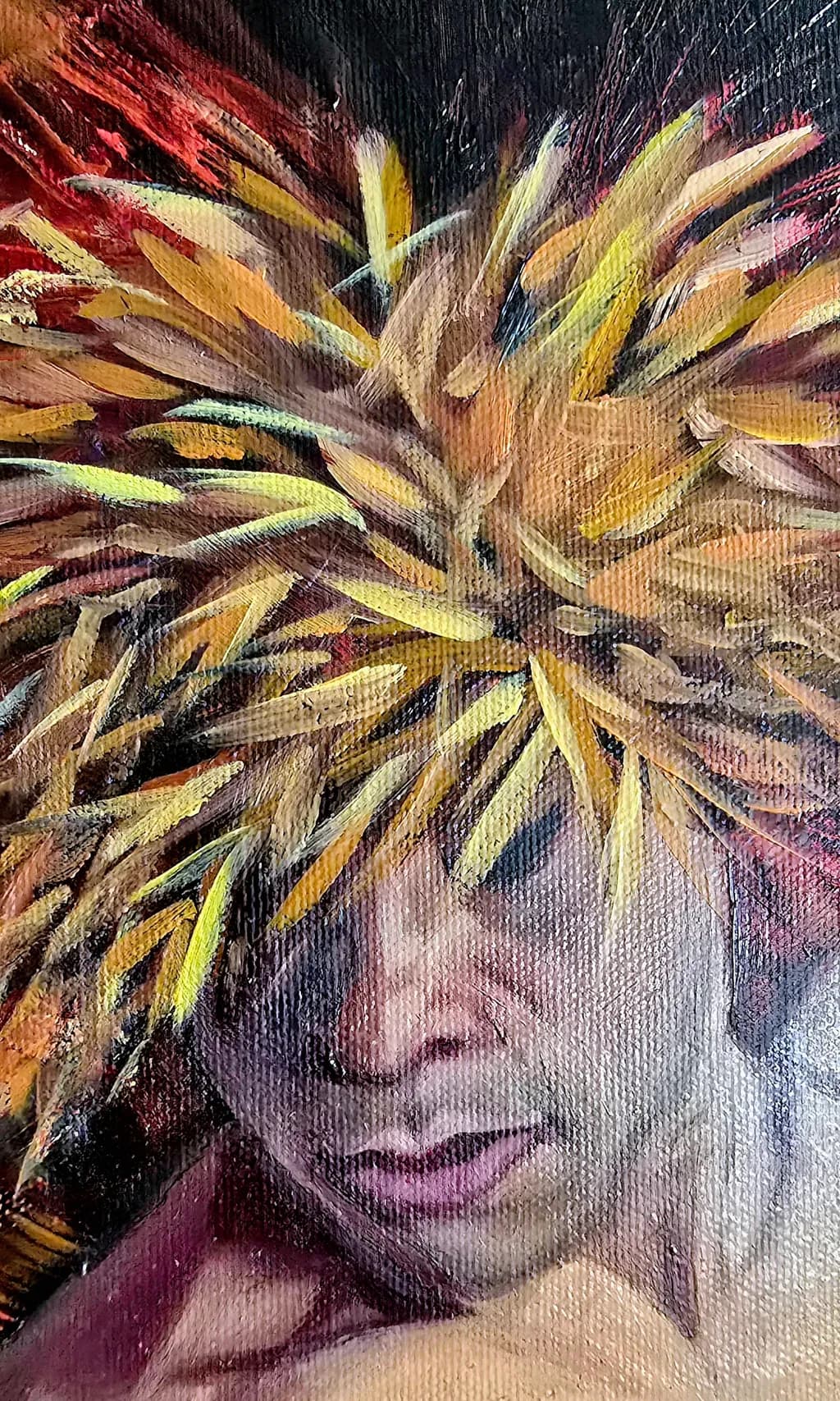 Vibrant Emotions: A Portrait of Resilience and Expression