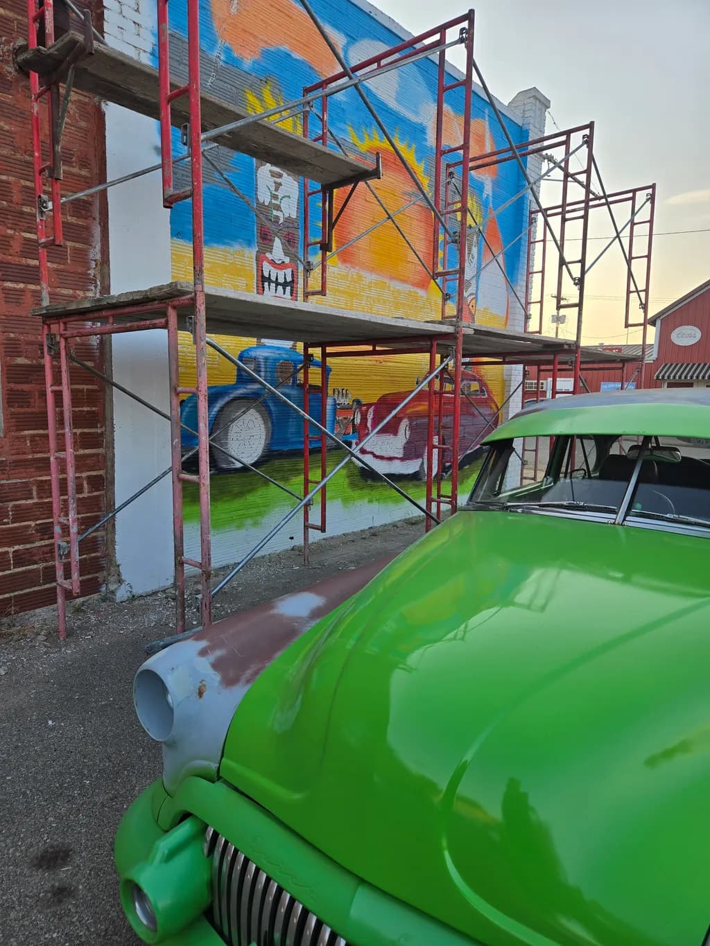 My old beater next to my latest work in progress.