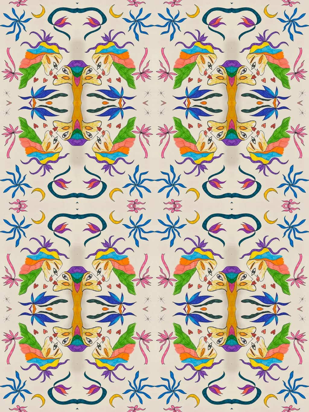 Vibrant Whimsy: A Kaleidoscope of Nature and Imagination