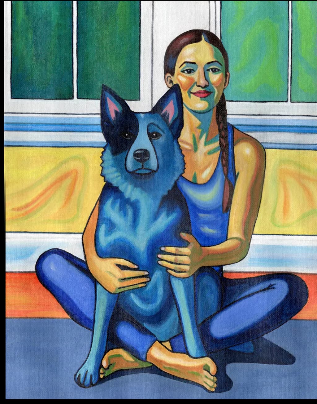 Adriene and Blue