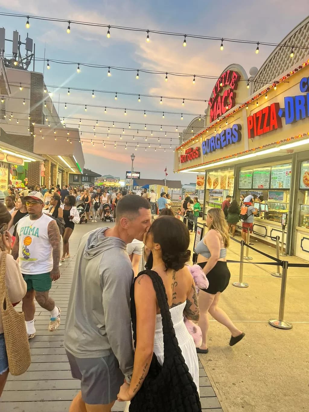 Kisses and Carnival Lights: A Sweet Summer Stroll Through the Boardwalk Vibes
