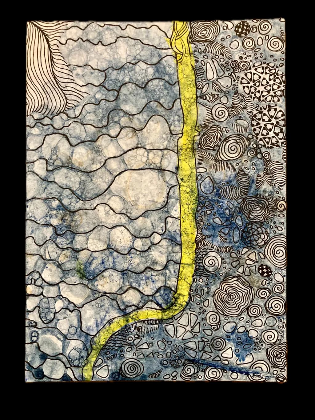 Whispers of Water: A Journey Through Abstract Waves and Spirals