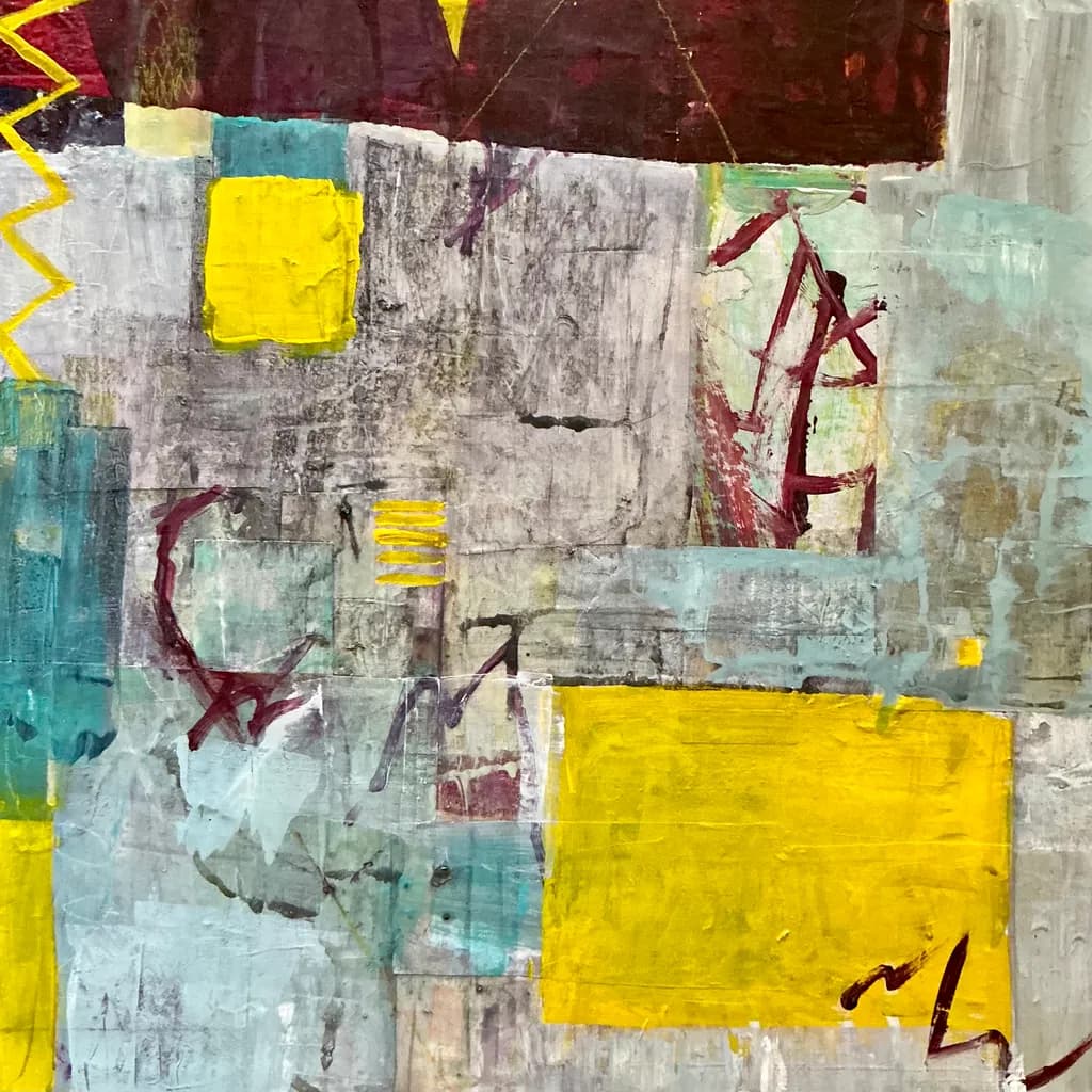 Vibrant Echoes: A Dance of Color and Texture in Modern Abstract Art