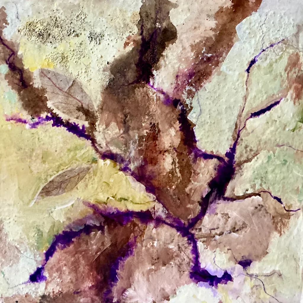 Whispers of Nature: A Dance of Earthy Hues and Delicate Veins