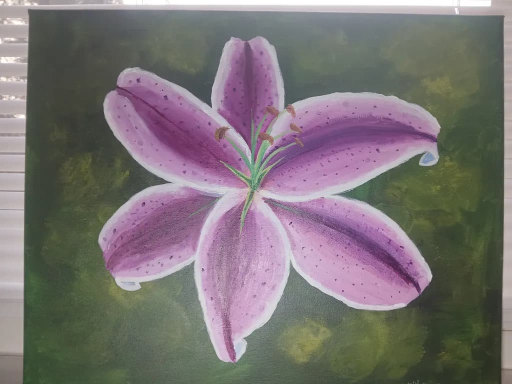 Purple Lily Bloom
