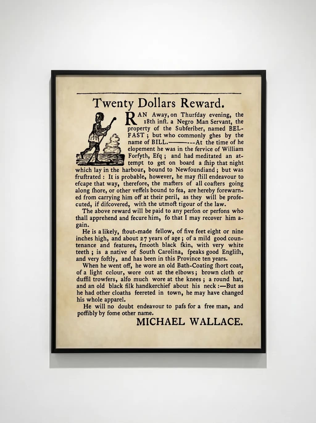 Archival Slave Advertisement
