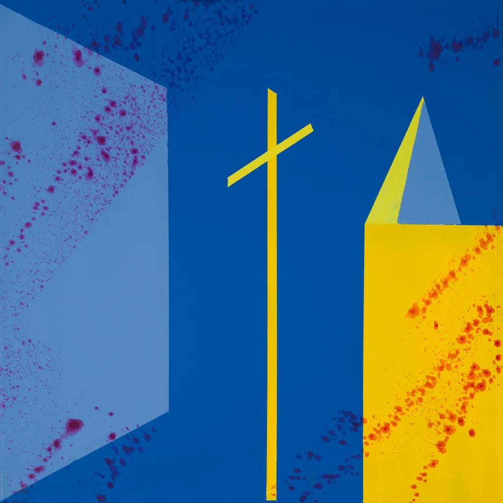 Radiant Cross: A Modern Exploration of Faith and Geometry