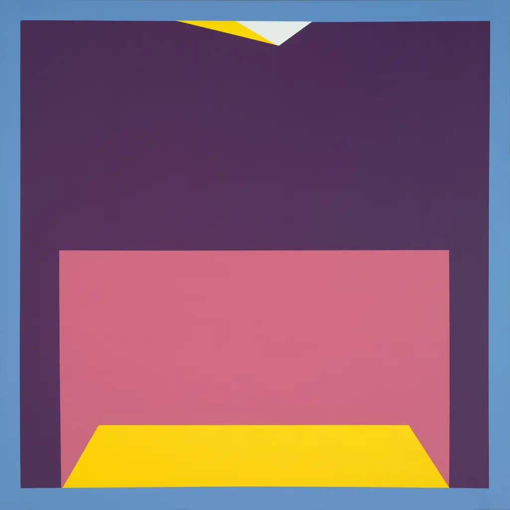 Vibrant Geometric Harmony: A Minimalist Abstract Exploration in Colorful Shapes