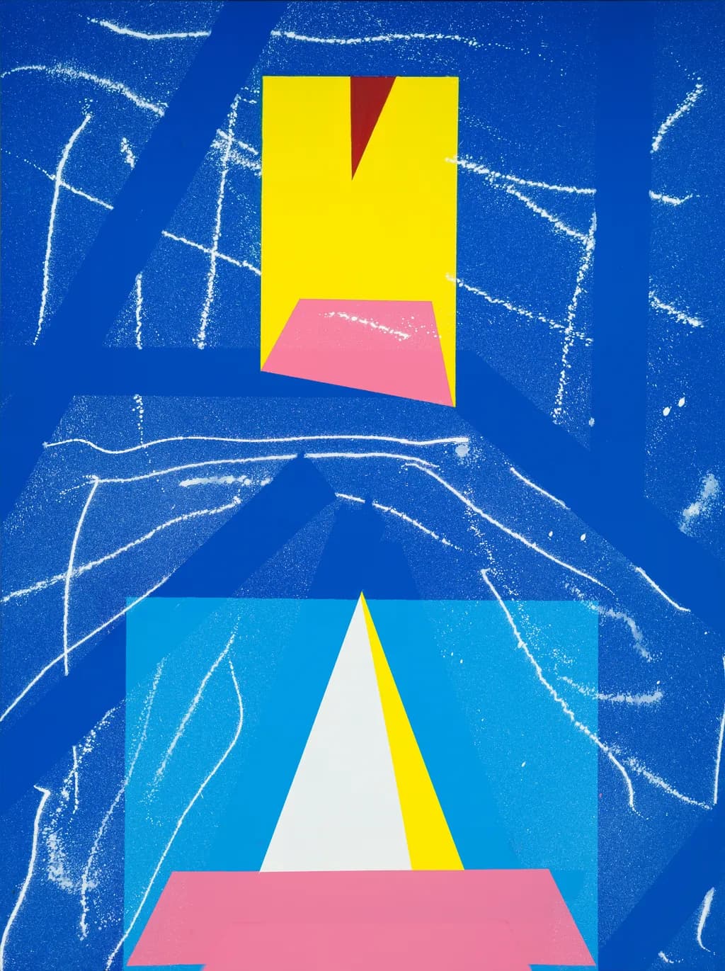 Vibrant Geometric Harmony: An Abstract Exploration of Color and Form
