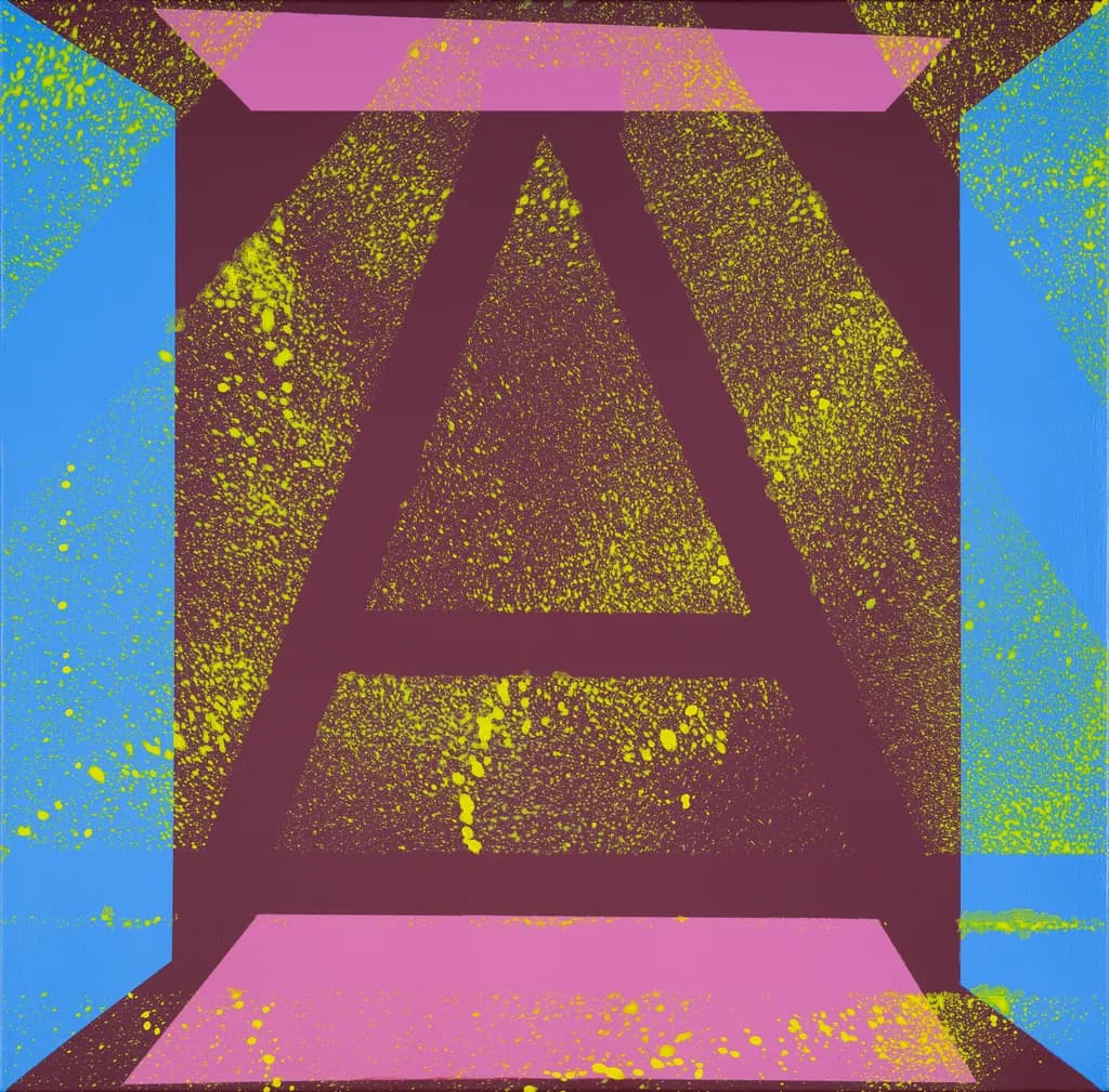 Vibrant Geometric Harmony: An Abstract Exploration of Color and Form