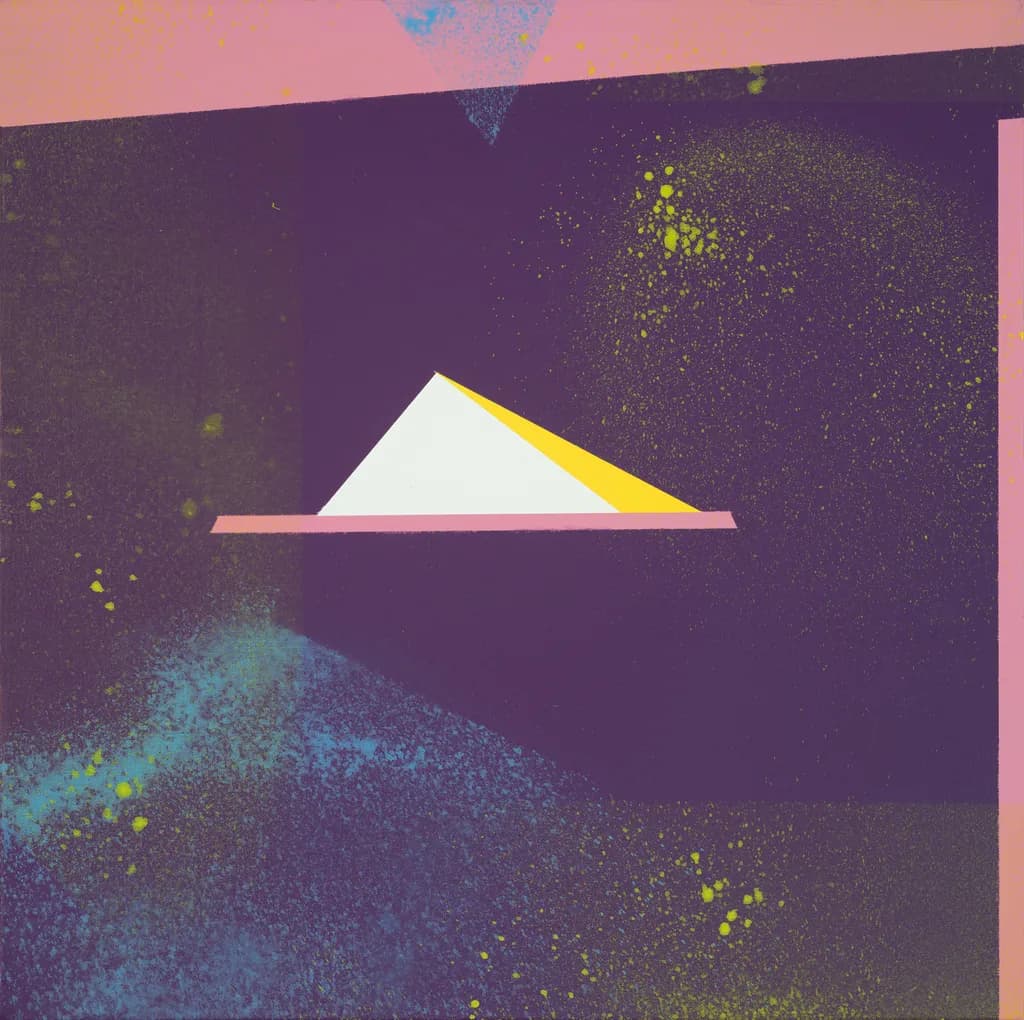 Vibrant Geometric Harmony: A Dance of Color and Form in Abstract Art