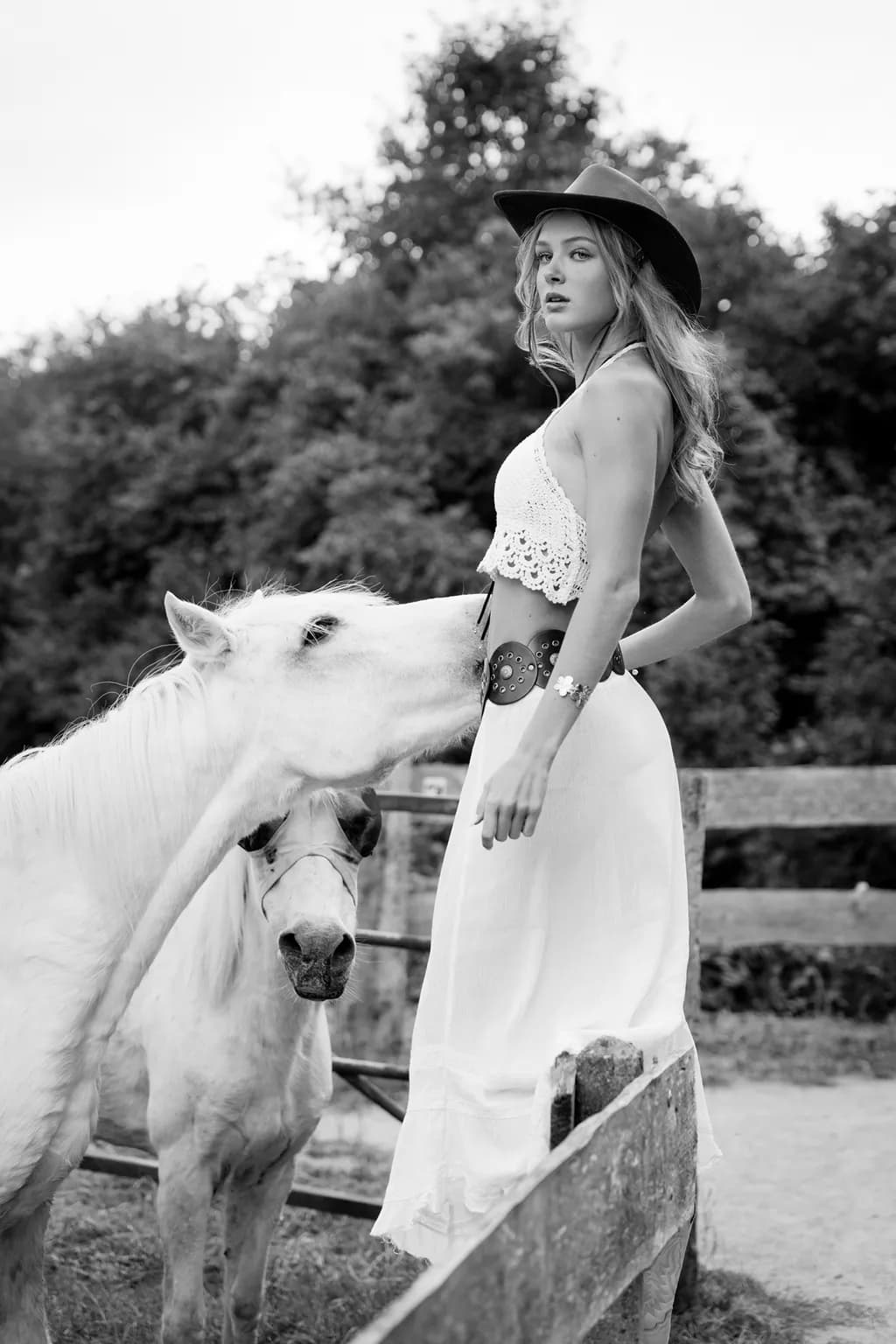 Cowgirl with Horses