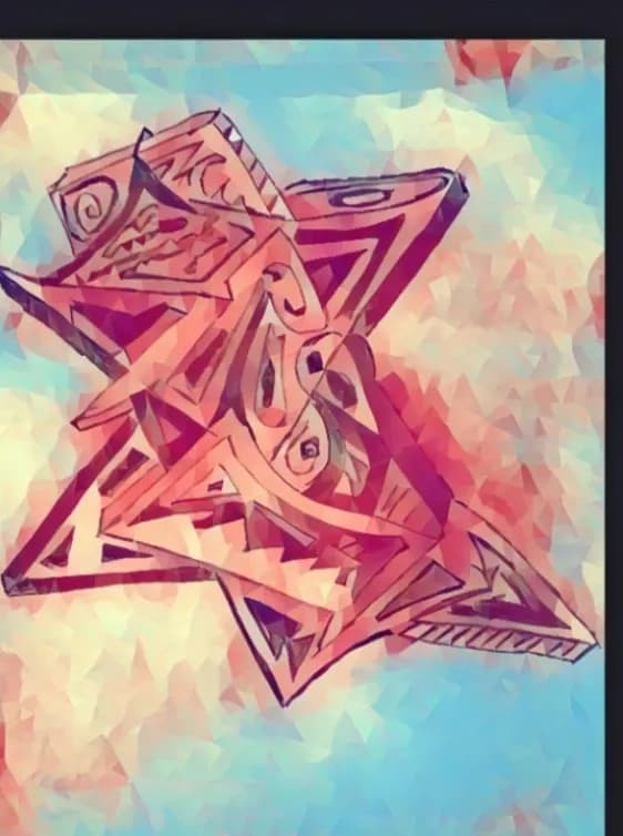 Celestial Whispers: A Dance of Color and Geometry