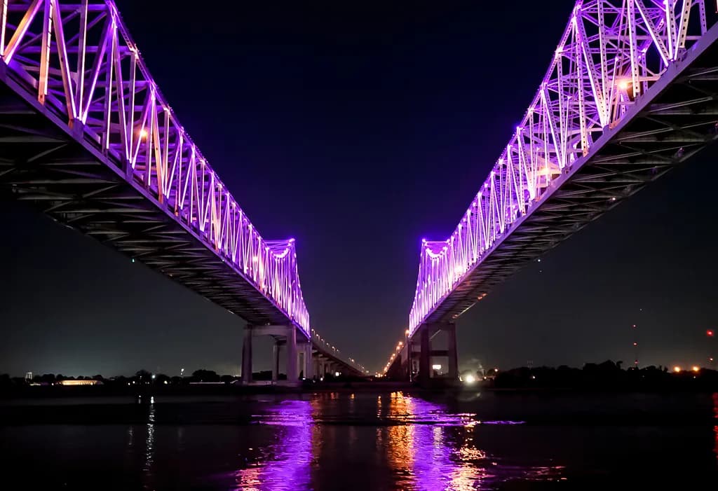 Purple Connector Reflection