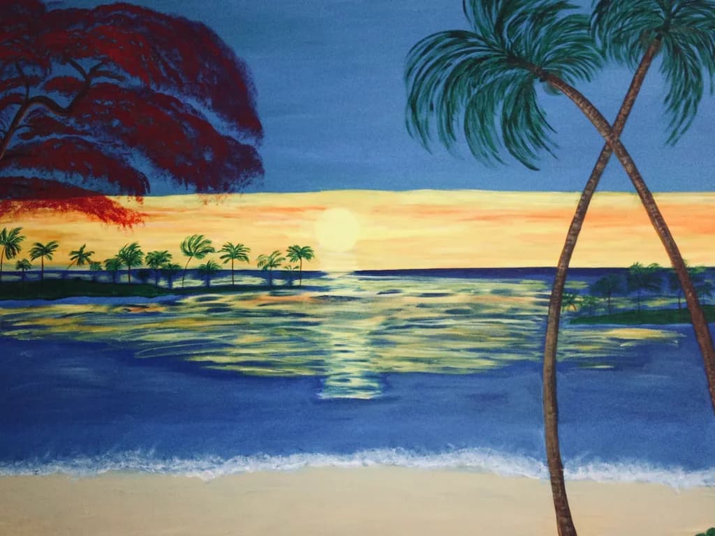 "Serenity at Sunset: A Tranquil Beach Escape"