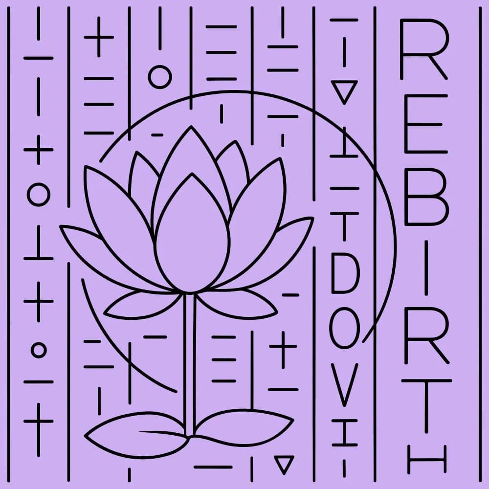 Lotus of Rebirth: A Minimalist Journey into Spiritual Awakening