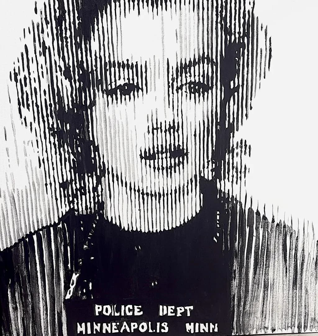 Monochrome Echoes: A Vintage Police Portrait of Minneapolis