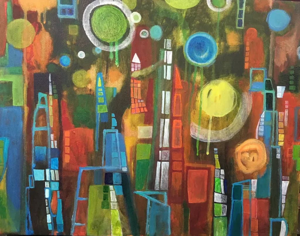 Urban Autumn Cityscape