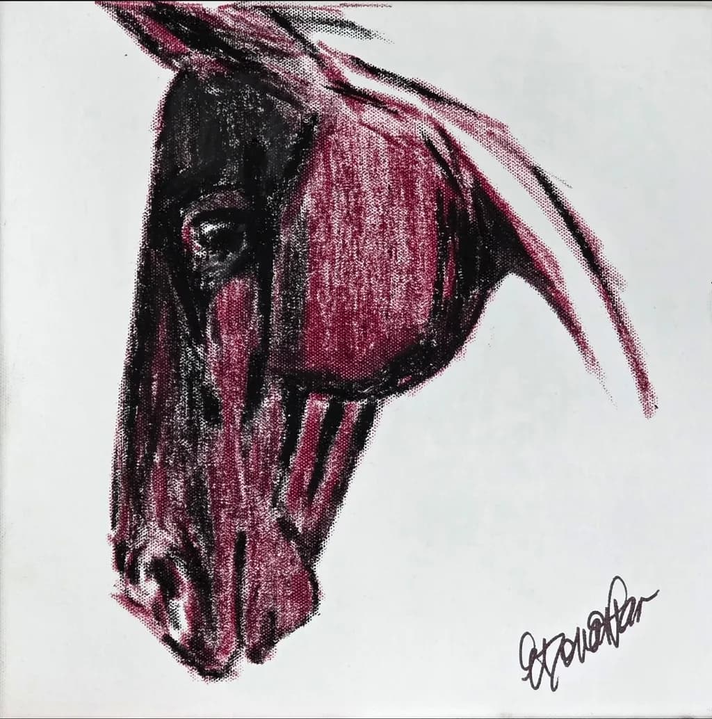 Red Horse Portrait