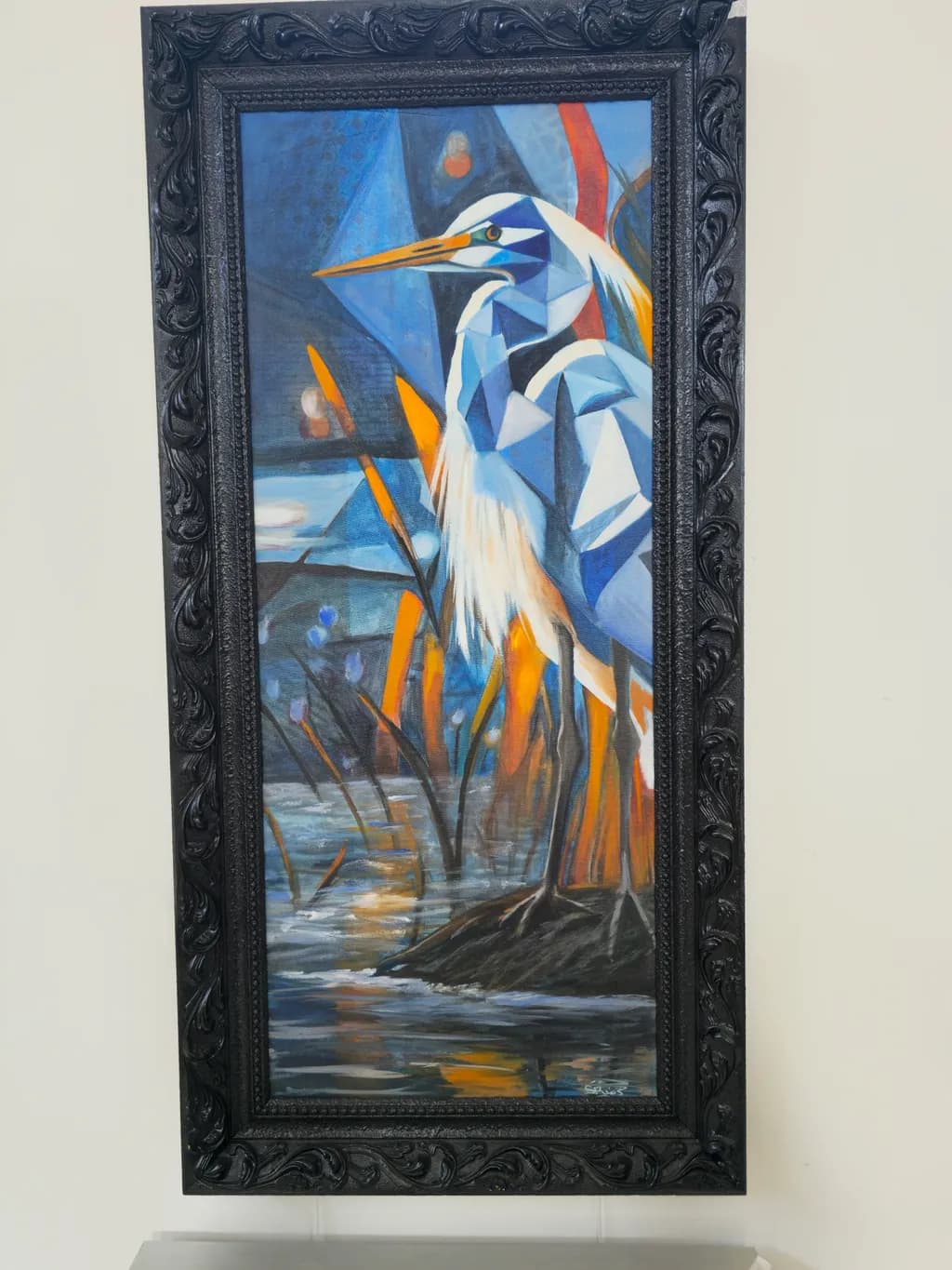 Heron in Reflection