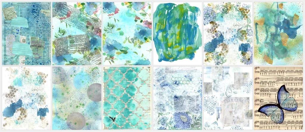 Whimsical Waters: A Colorful Collage of Hope and Renewal