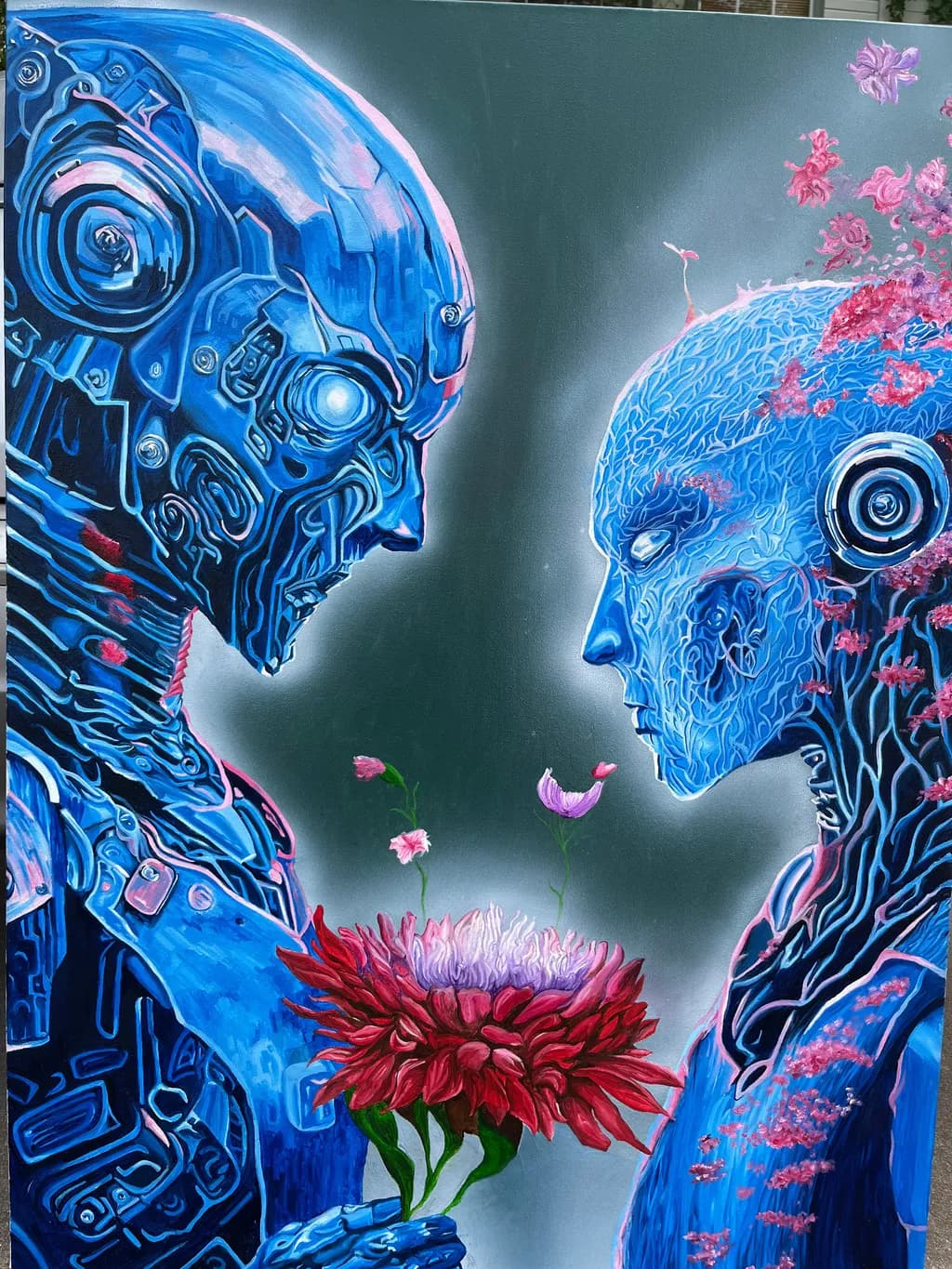 Connection in Blue