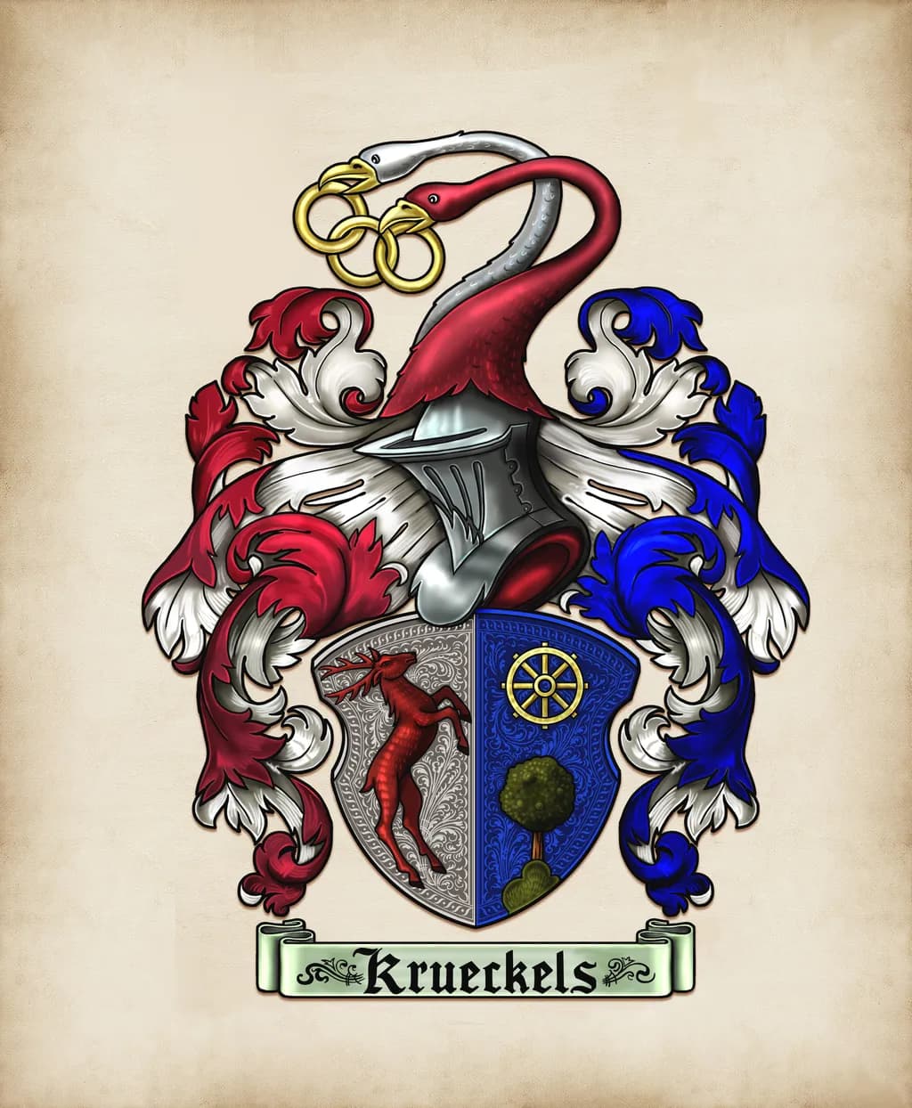 Krueckels Heraldic Crest