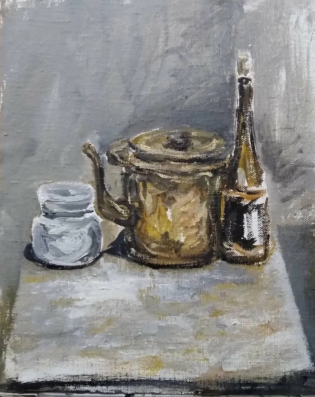 Brass and Glass Still Life