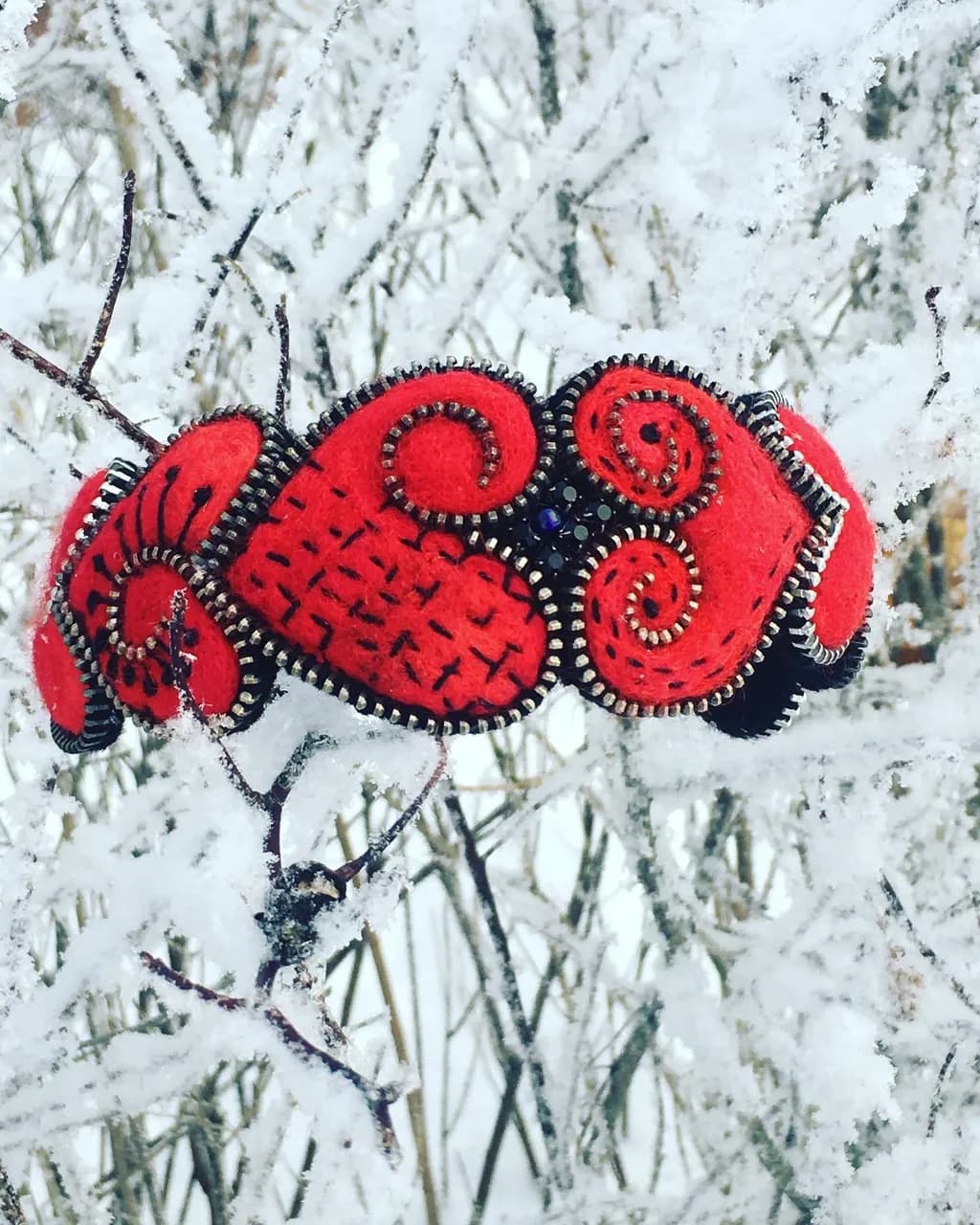 Red Hearts headband
