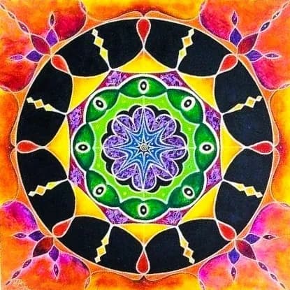 Whispers of Nature: A Vibrant Mandala Journey Through Earth’s Frequencies