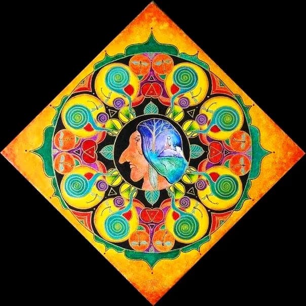 Whispers of Nature: A Spiritual Mandala Journey Through Color and Form