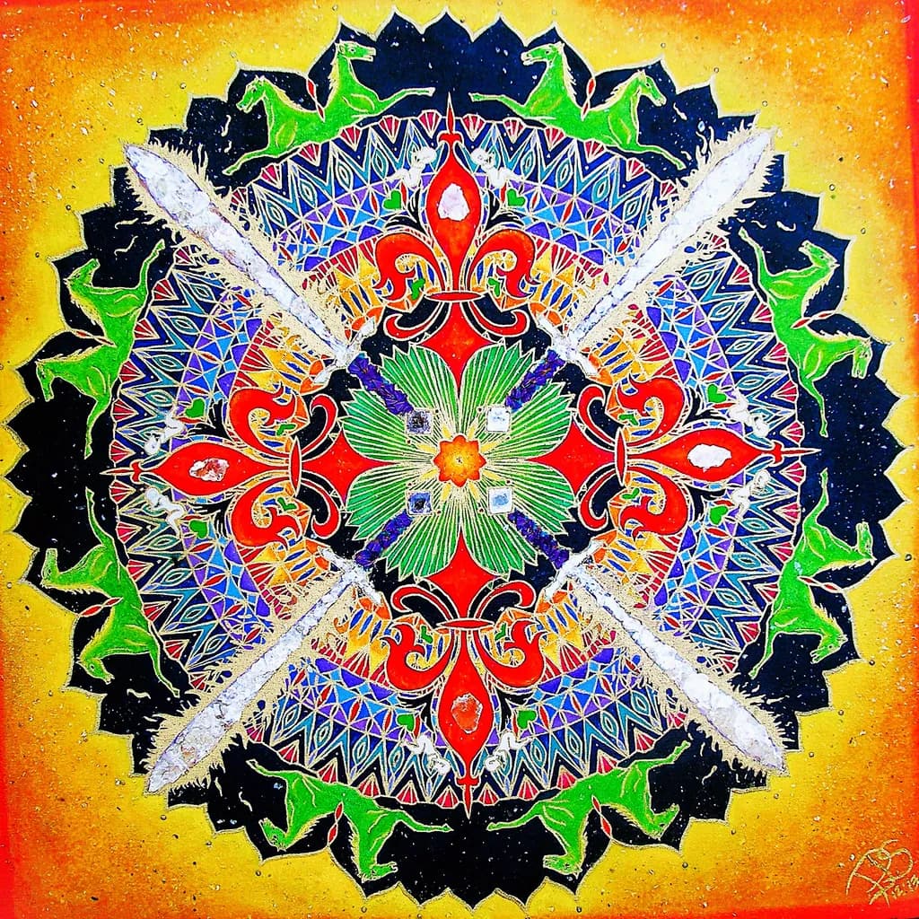 Whispers of Nature: A Vibrant Mandala Journey Through Earth’s Frequencies