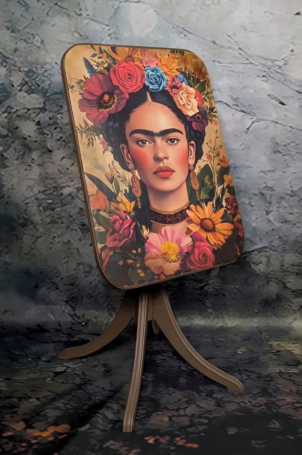 Frida's Floral Embrace: A Celebration of Color and Spirit